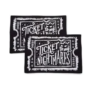 KILLSTAR Ticket to my Nightmare Pillow Cases Gothic Black X 2